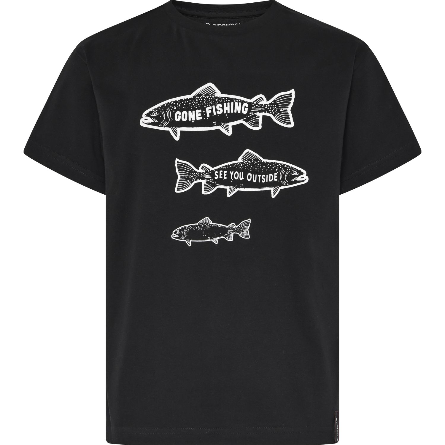 Didriksons Mynta, t-shirt, junior, sort