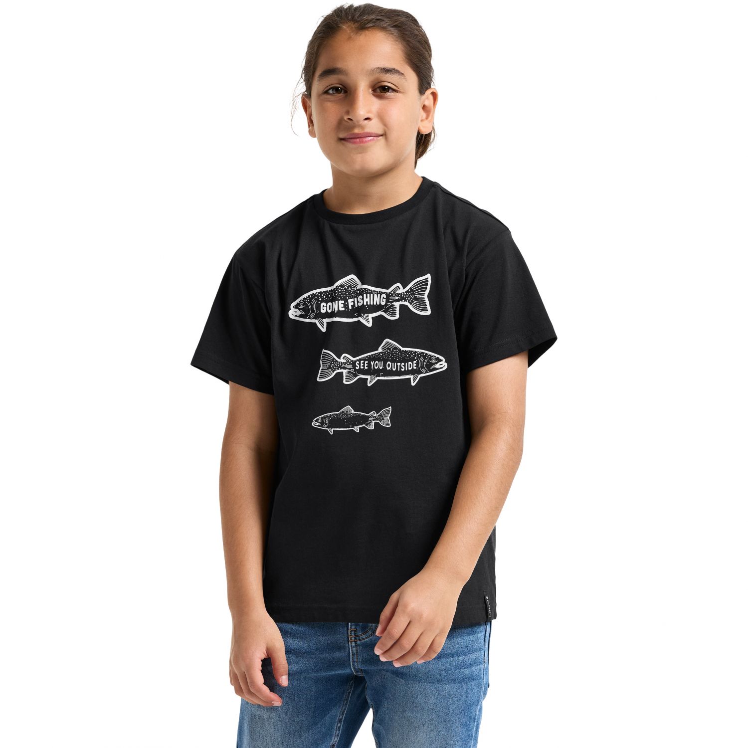 Didriksons Mynta, t-shirt, junior, zwart