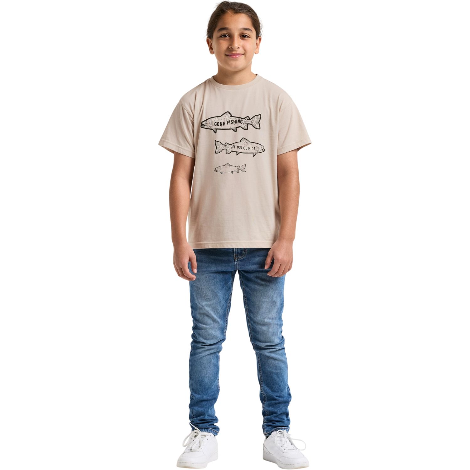 Didriksons Mynta, T-skjorte, Junior, Sand Beige