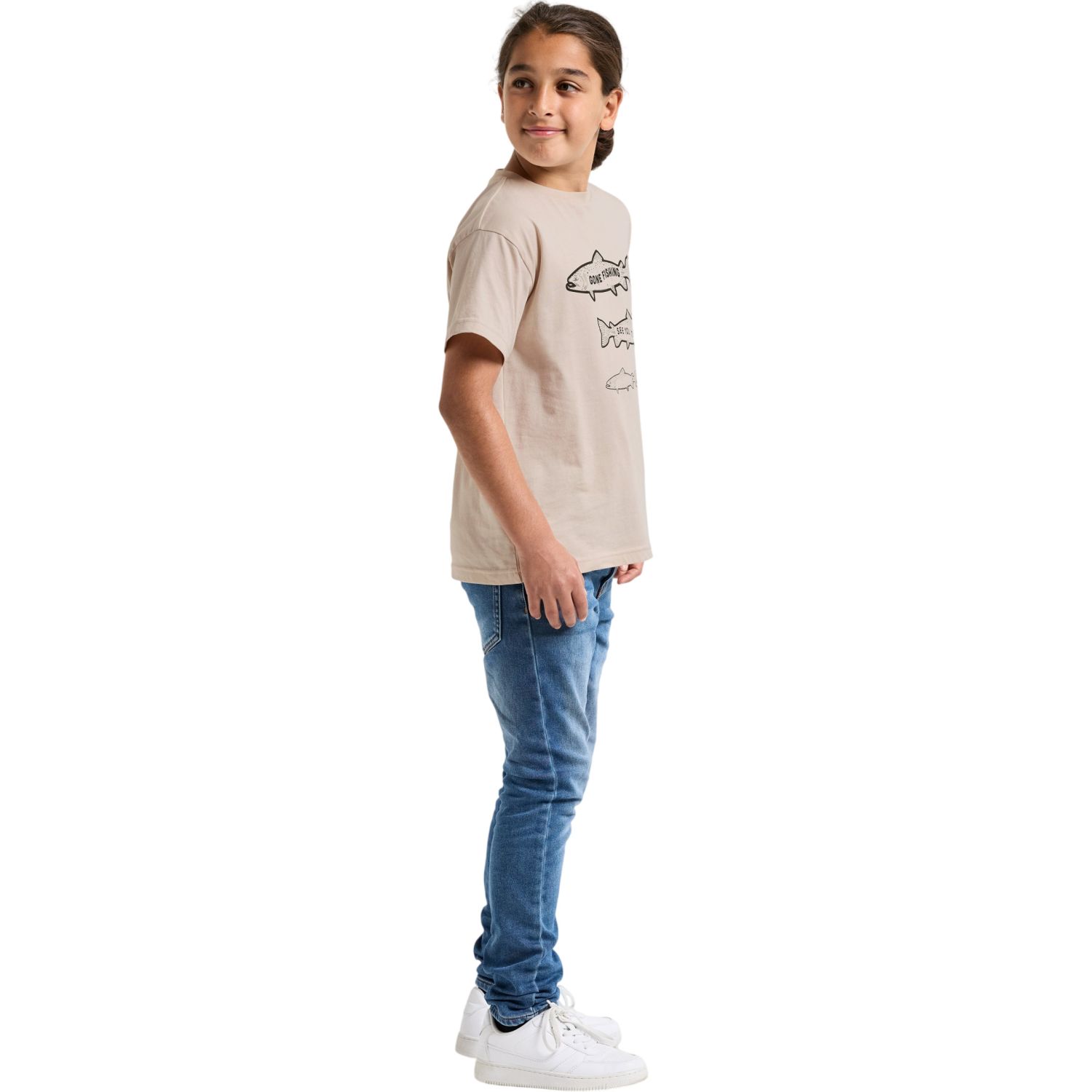Didriksons Mynta, T-skjorte, Junior, Sand Beige