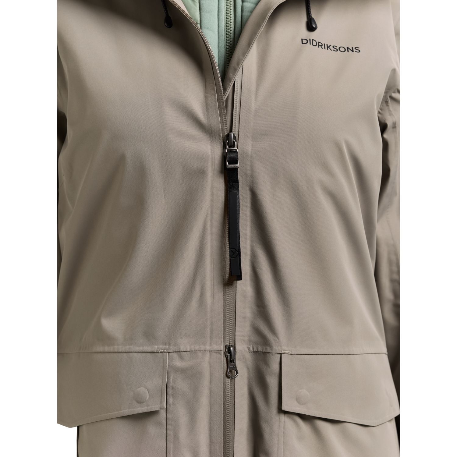 Didriksons Nadja, abrigo impermeable, mujer, ash brown
