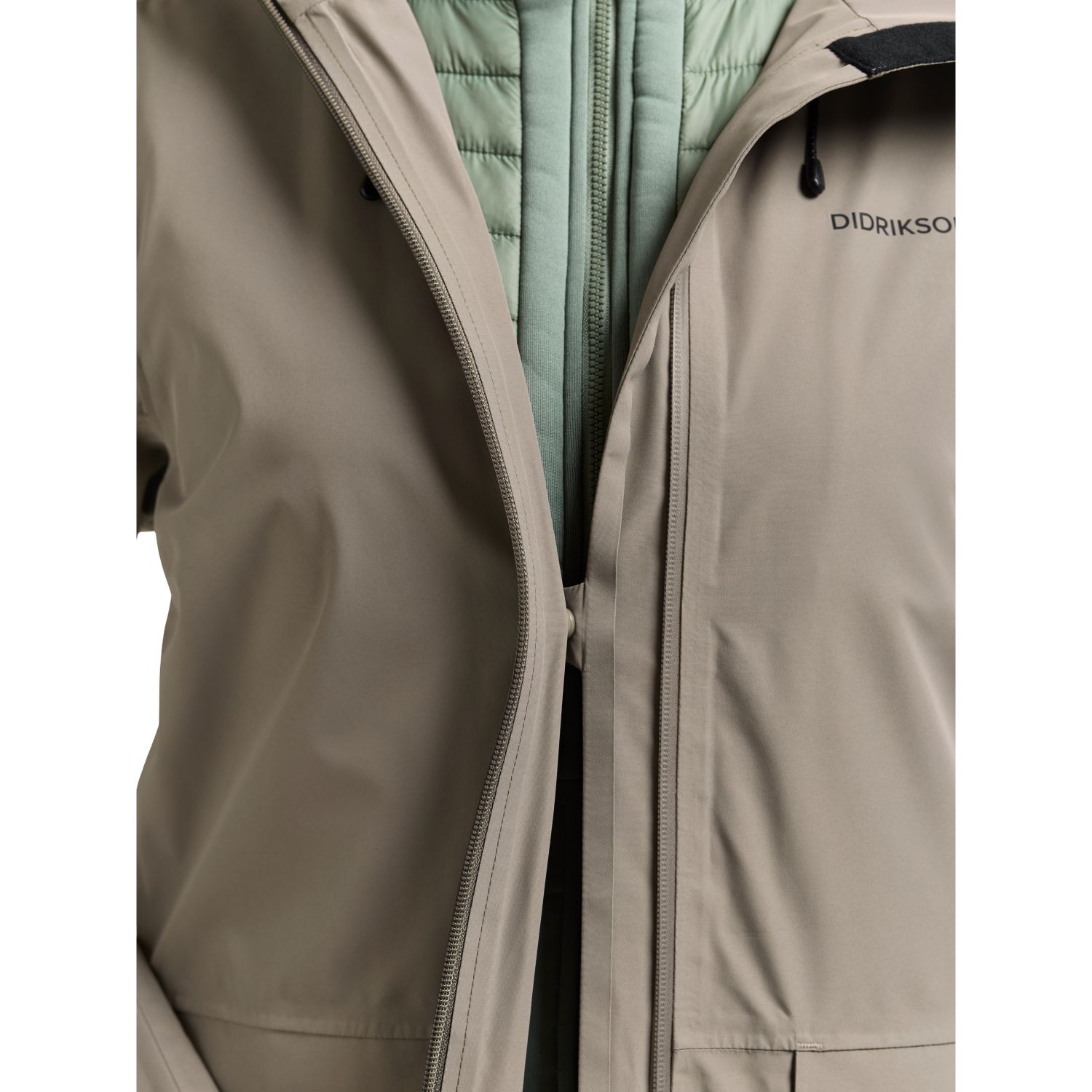 Didriksons Nadja, abrigo impermeable, mujer, ash brown