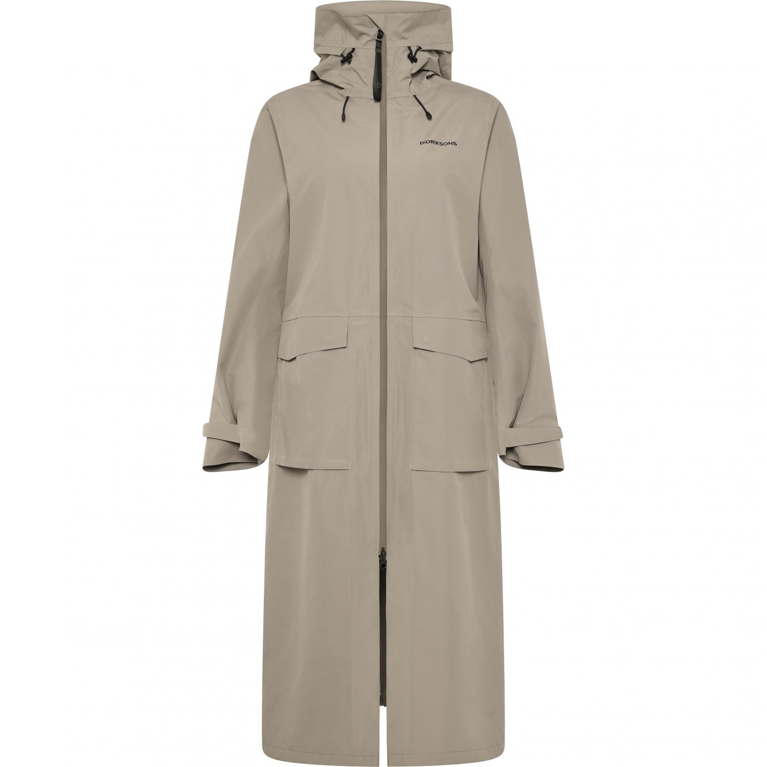 Didriksons Nadja, rain coat, women, ash brown