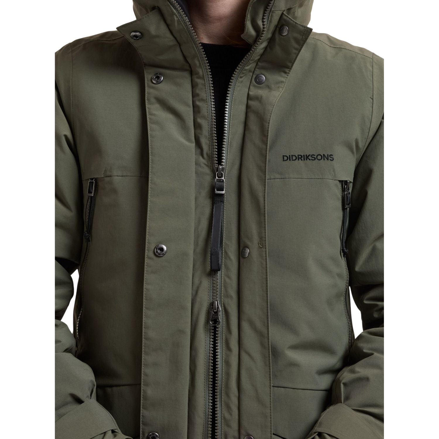 Didriksons Neja Long, parka, dame, mørkegrøn