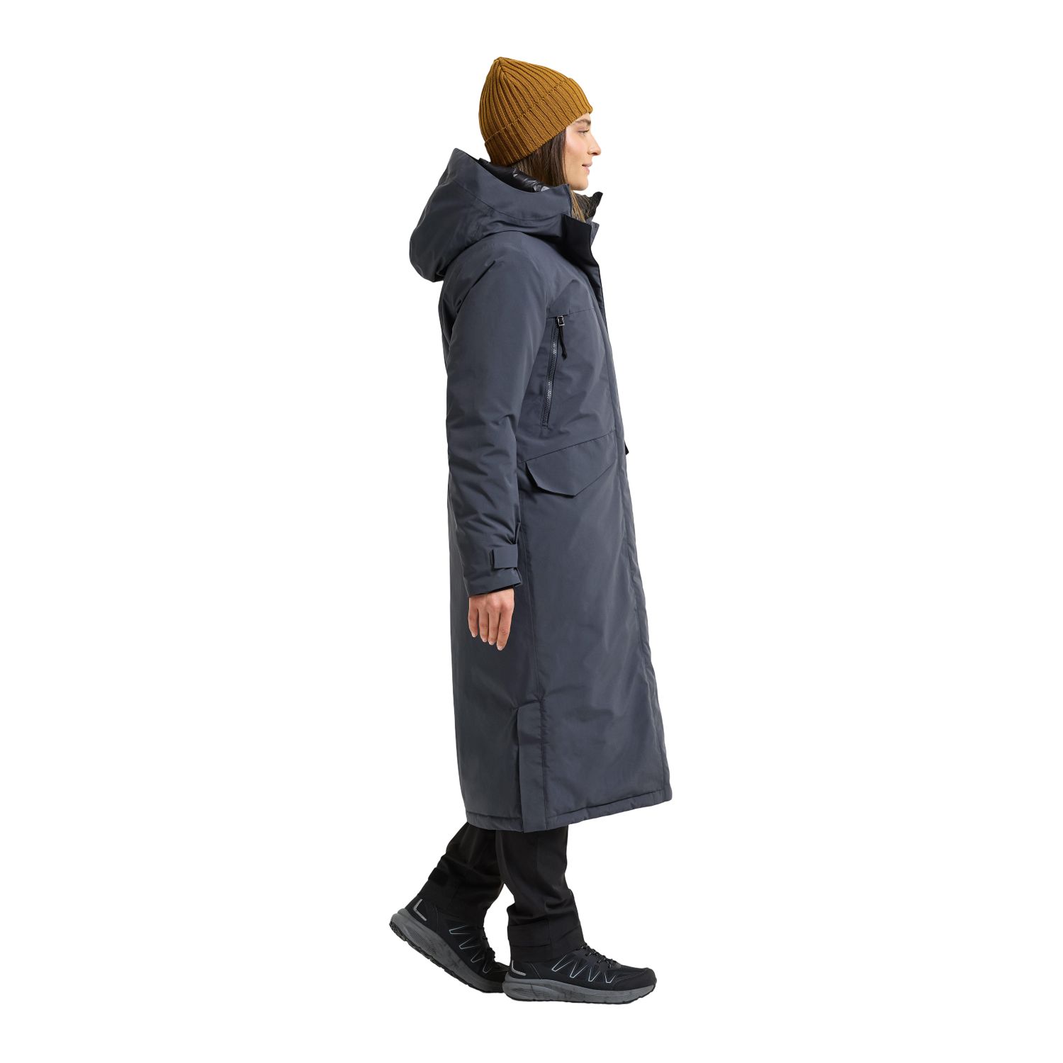 Didriksons Neja long, parka, dames, blauw