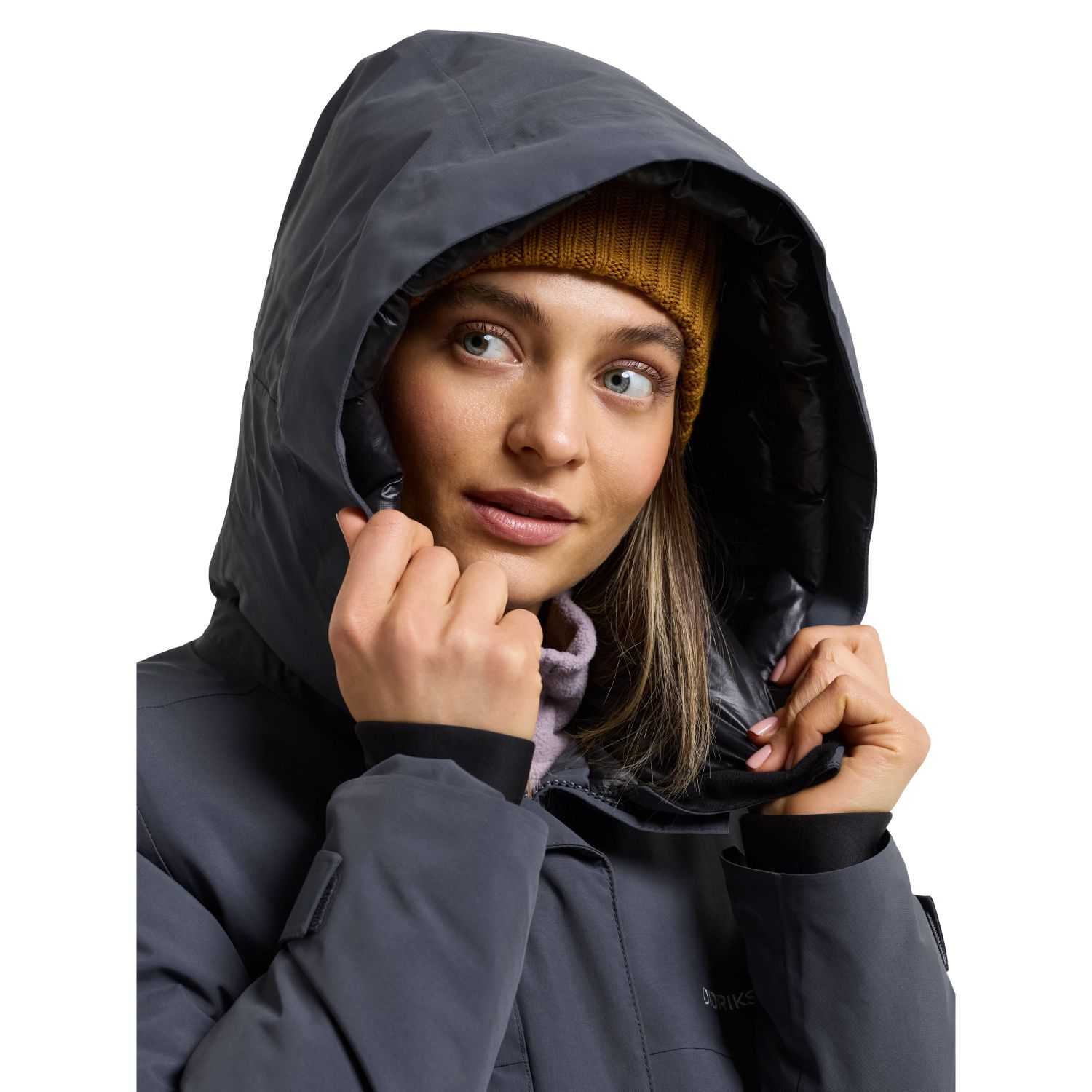 Didriksons Neja long, parka, donna, blu
