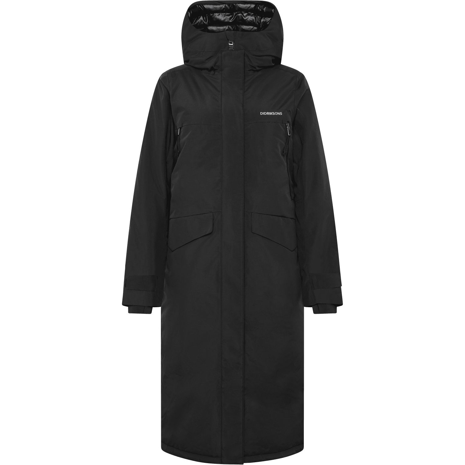 Didriksons Neja long, parka, nainen, musta