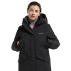 Didriksons Neja long, parka, nainen, musta