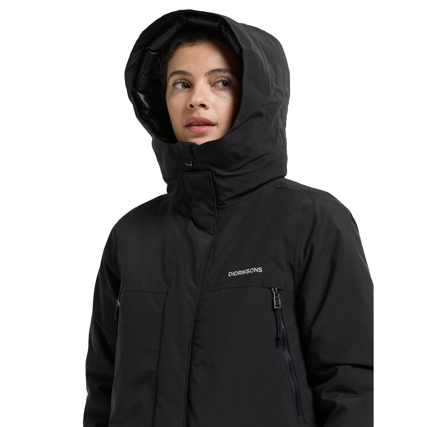 Didriksons Neja long, parka, nainen, musta