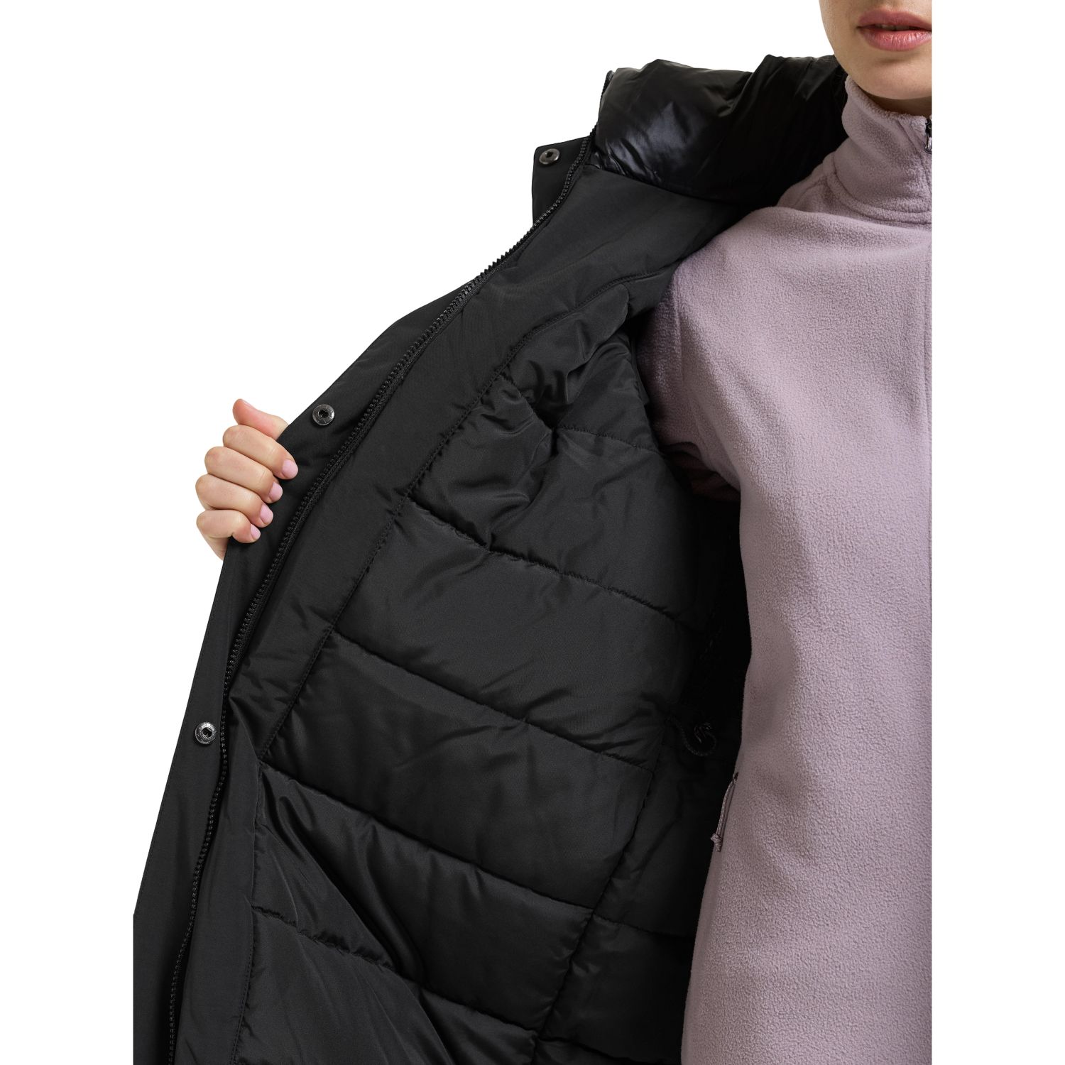 Didriksons Neja long, parka, nainen, musta