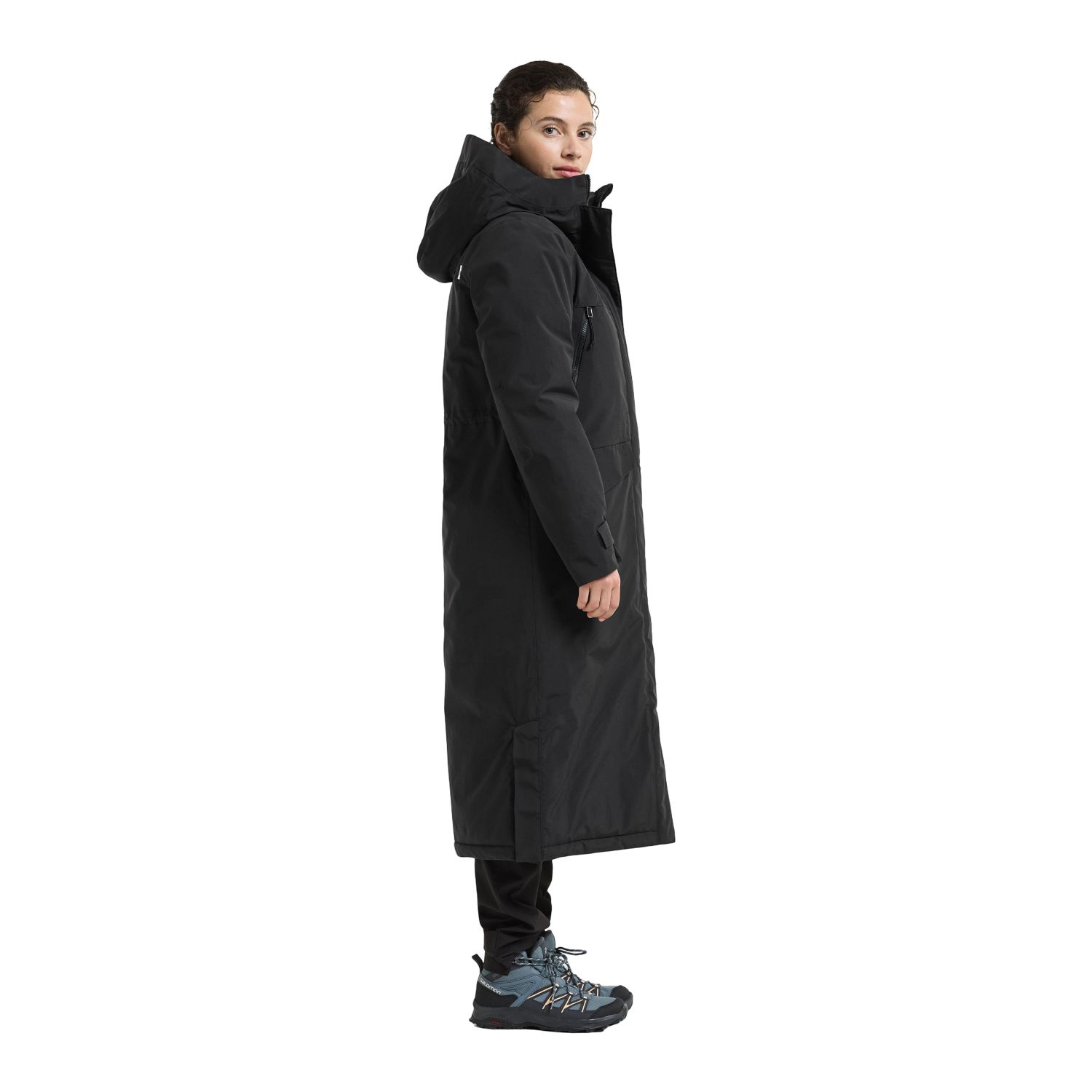 Didriksons Neja long, parka, nainen, musta