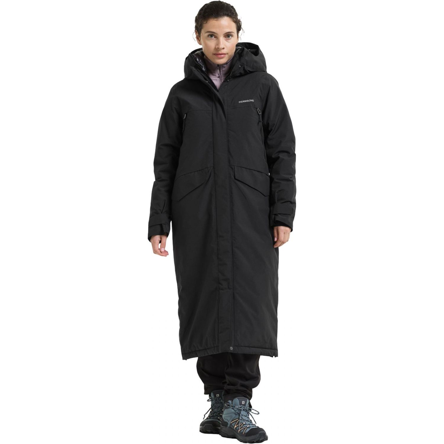 Didriksons Neja Long, Parkas, Dam, Svart