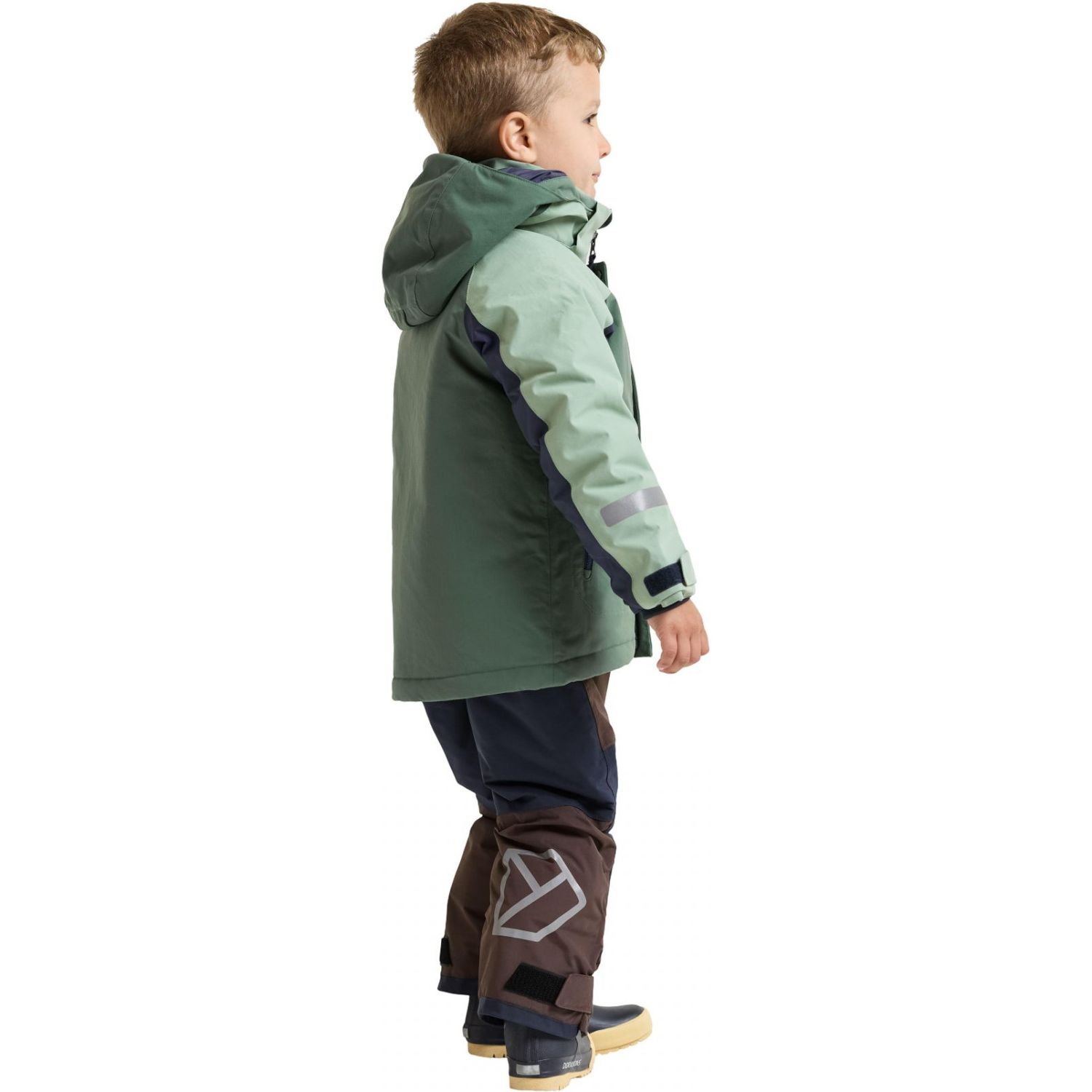 Didriksons Neptun 5, ski jacket, junior, green