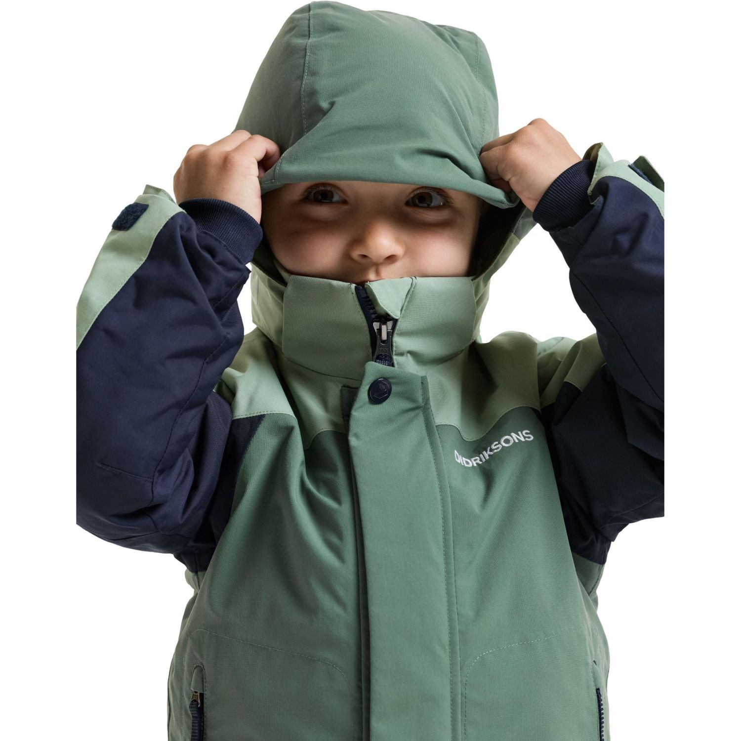 Didriksons Neptun 5, veste de ski, junior, vert
