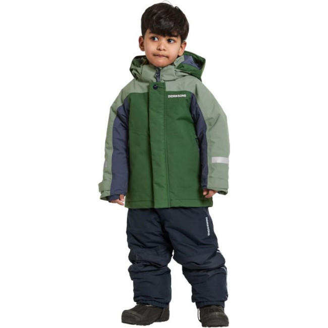 Didriksons Neptun, casaco de esqui, júnior, verde escuro