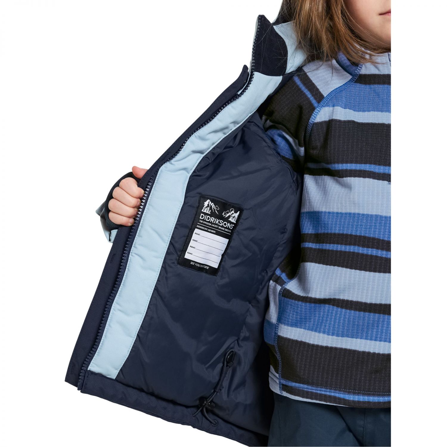 Didriksons Neptun, ski jacket, junior, navy