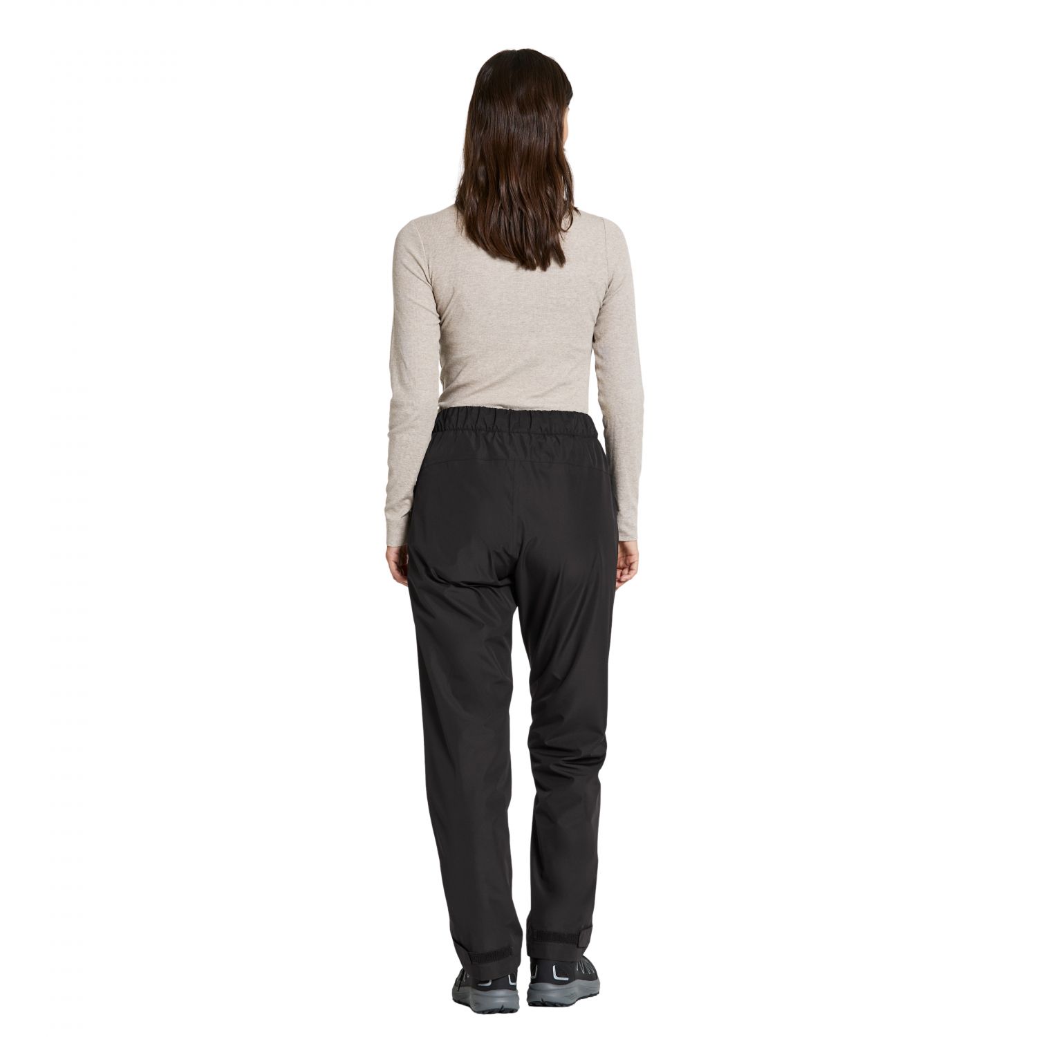 Didriksons Nordic, pantalon de pluie, femmes, noir