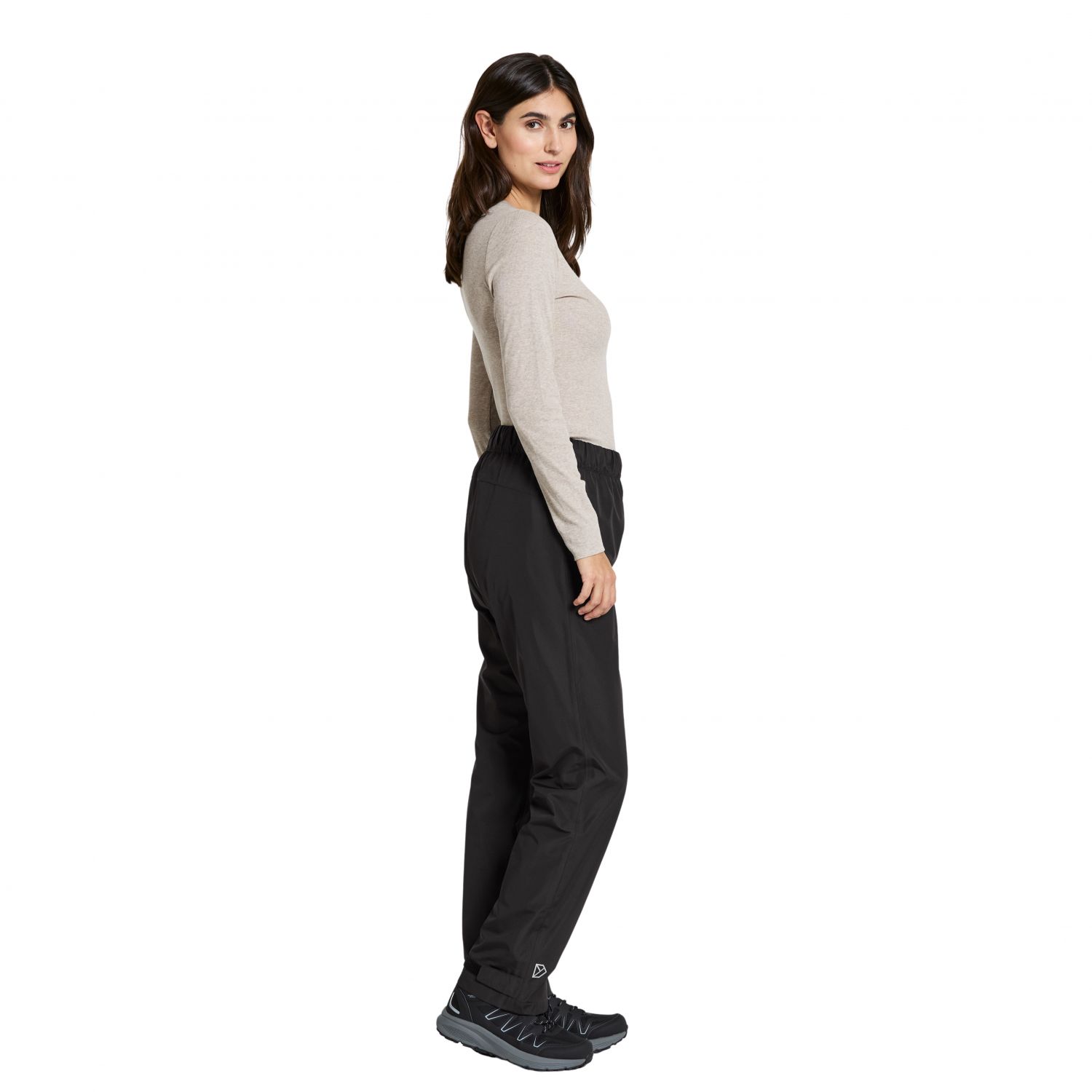 Didriksons Nordic, pantalon de pluie, femmes, noir