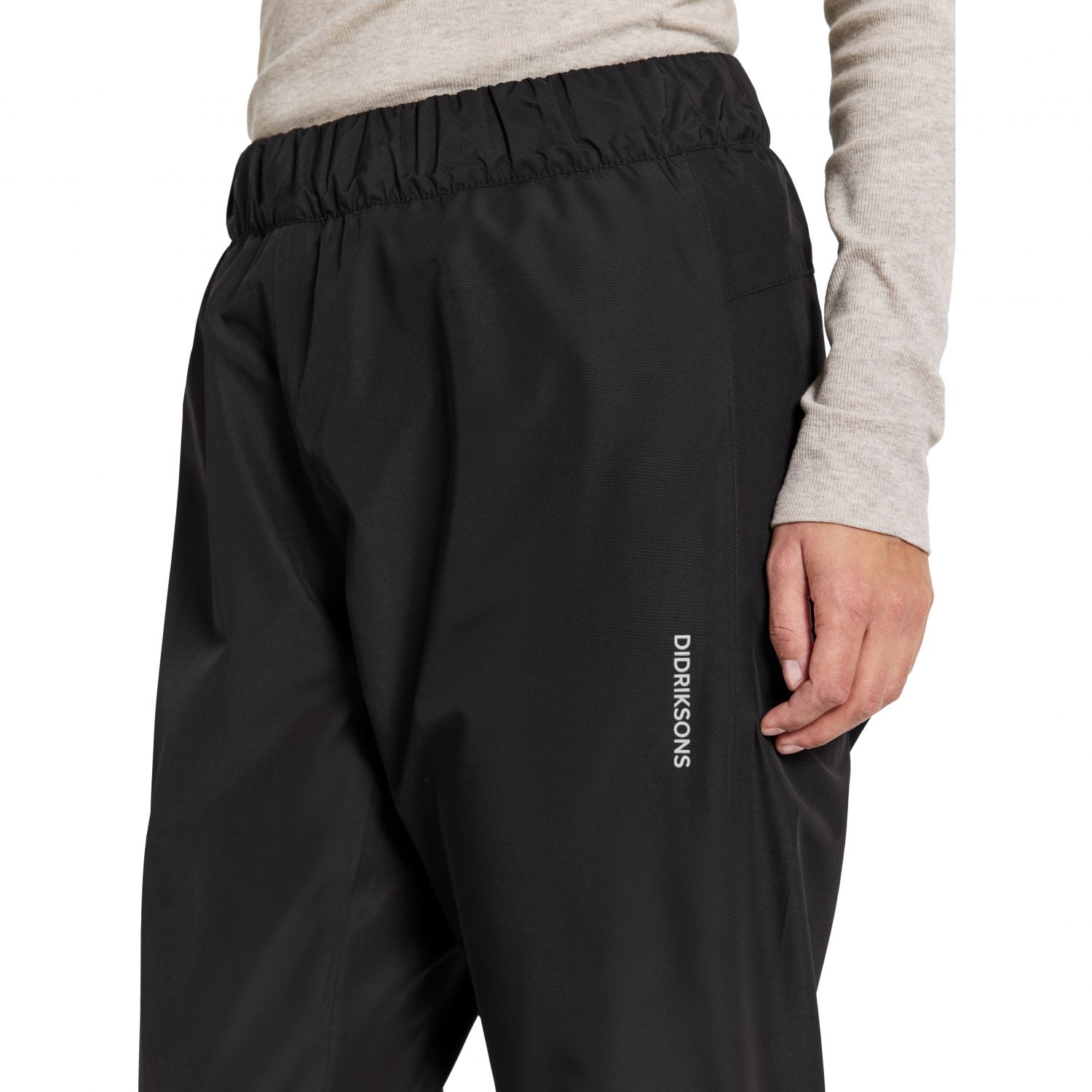 Didriksons Nordic, pantalon de pluie, femmes, noir