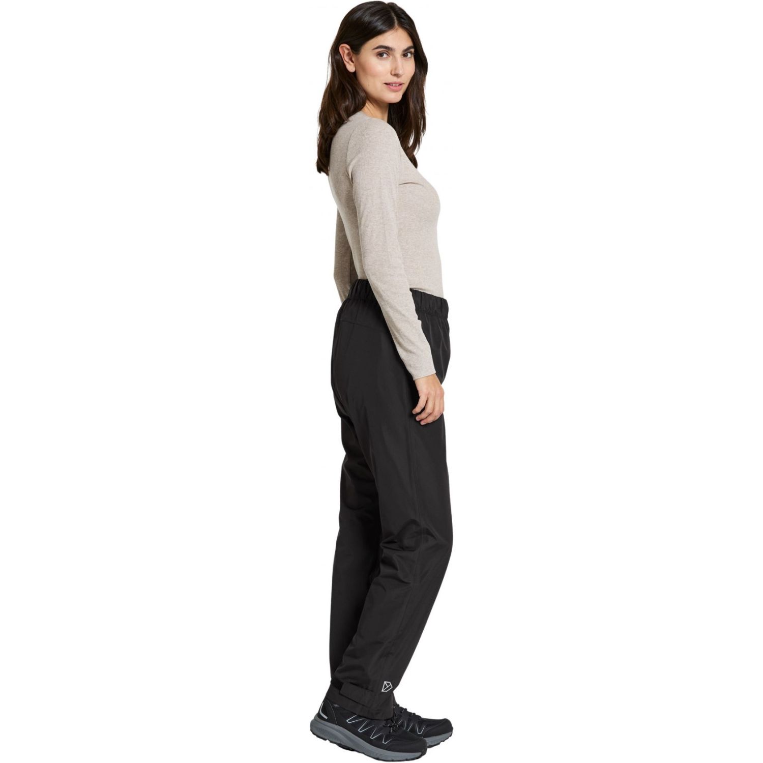 Didriksons Nordic, pantalon de pluie, femmes, noir