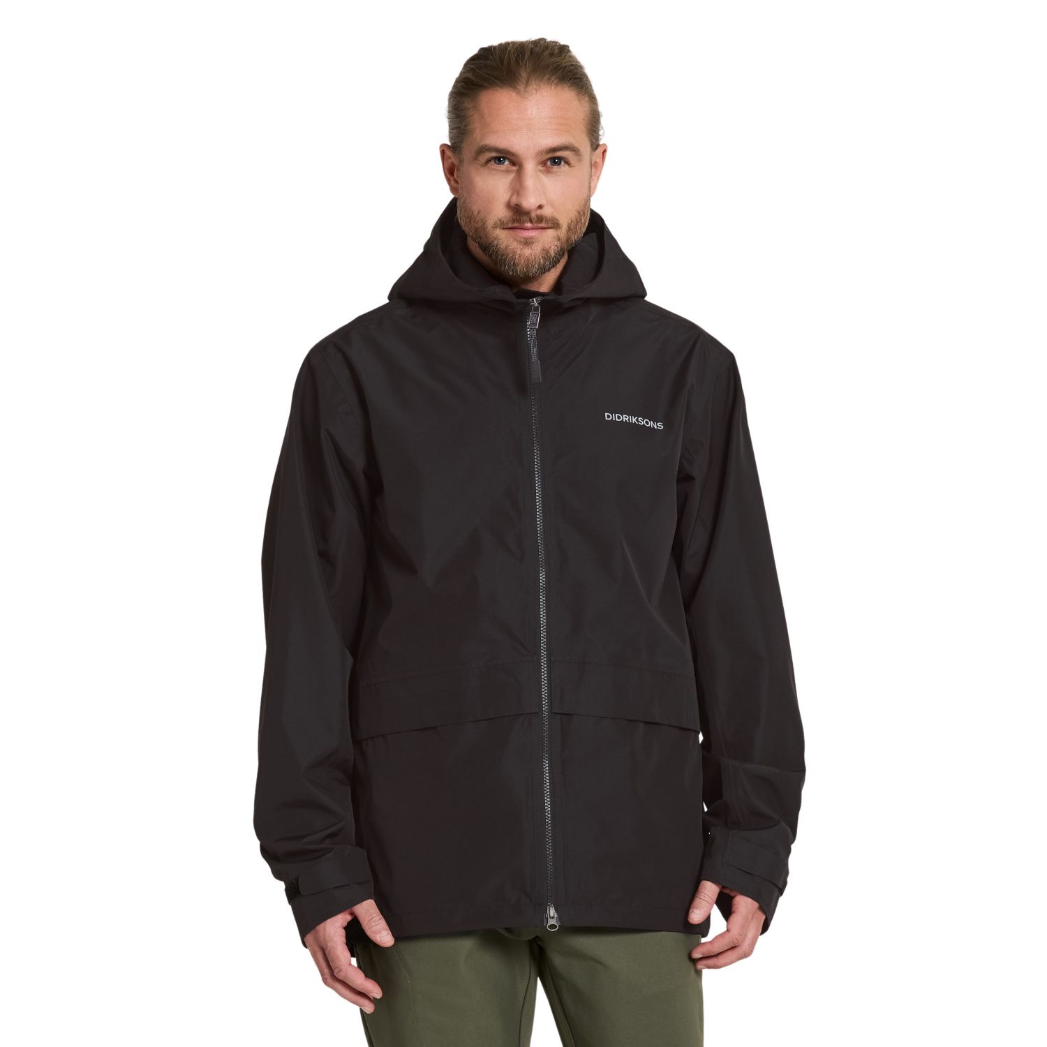 Didriksons Nordic, rain jacket, men, black
