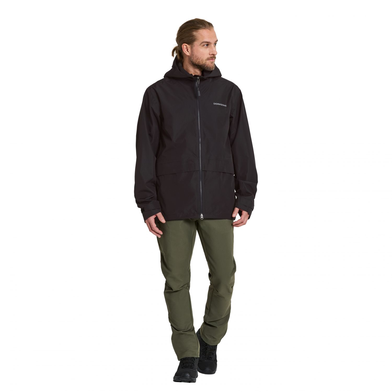Didriksons Nordic, rain jacket, men, black
