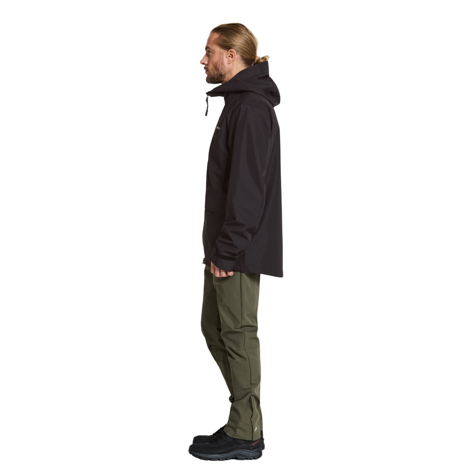 Didriksons Nordic, rain jacket, men, black