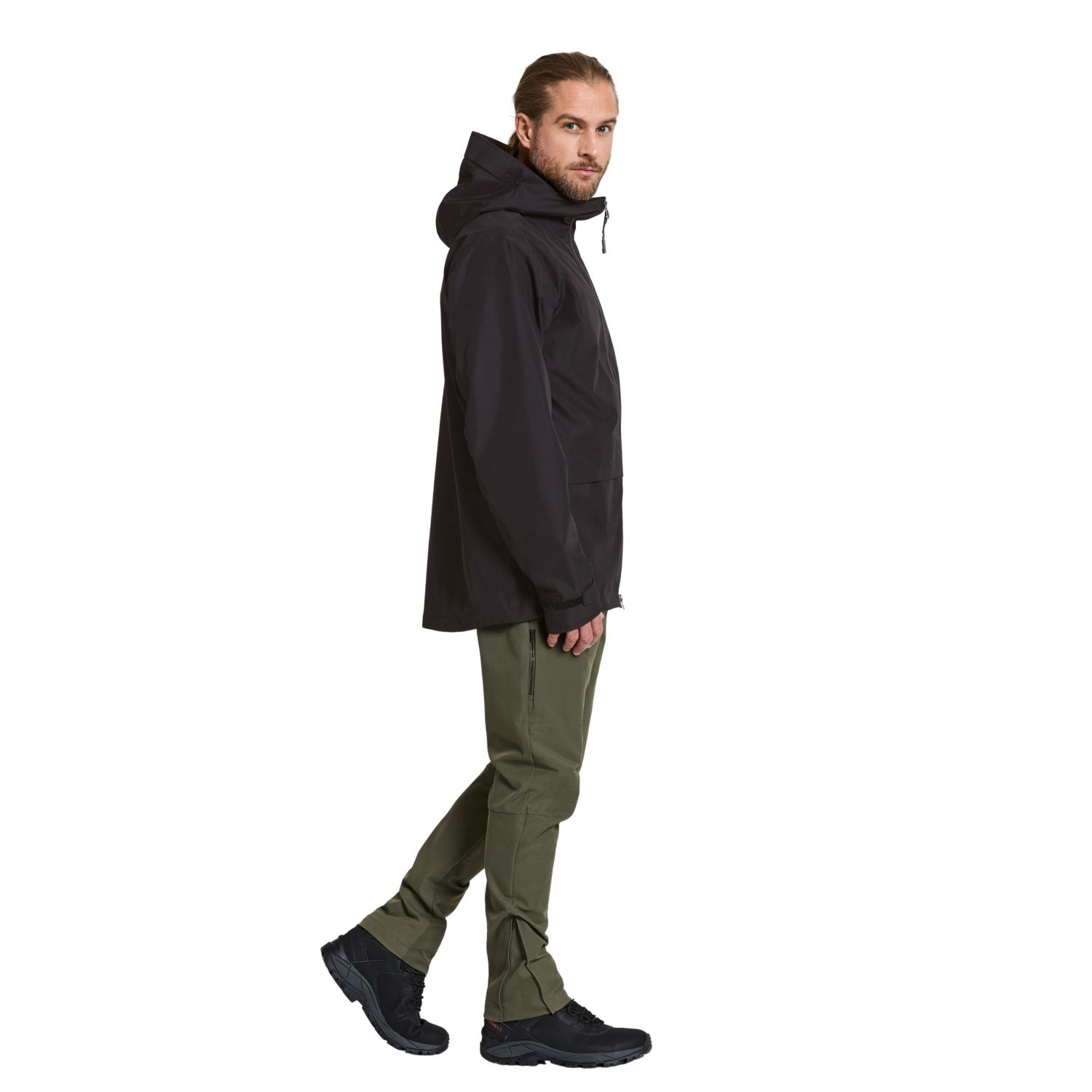 Didriksons Nordic, rain jacket, men, black