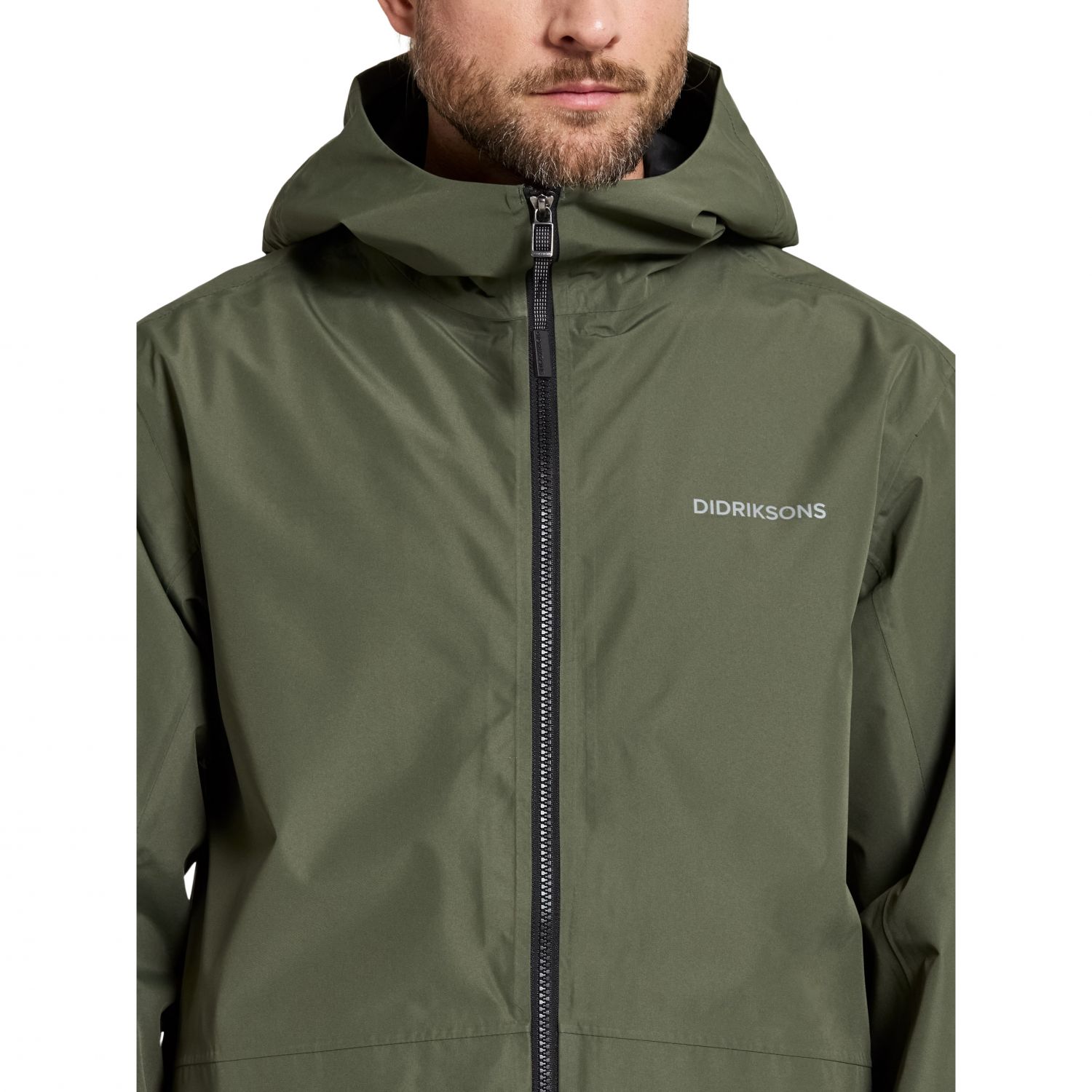 Didriksons Nordic, rain jacket, men, deep green