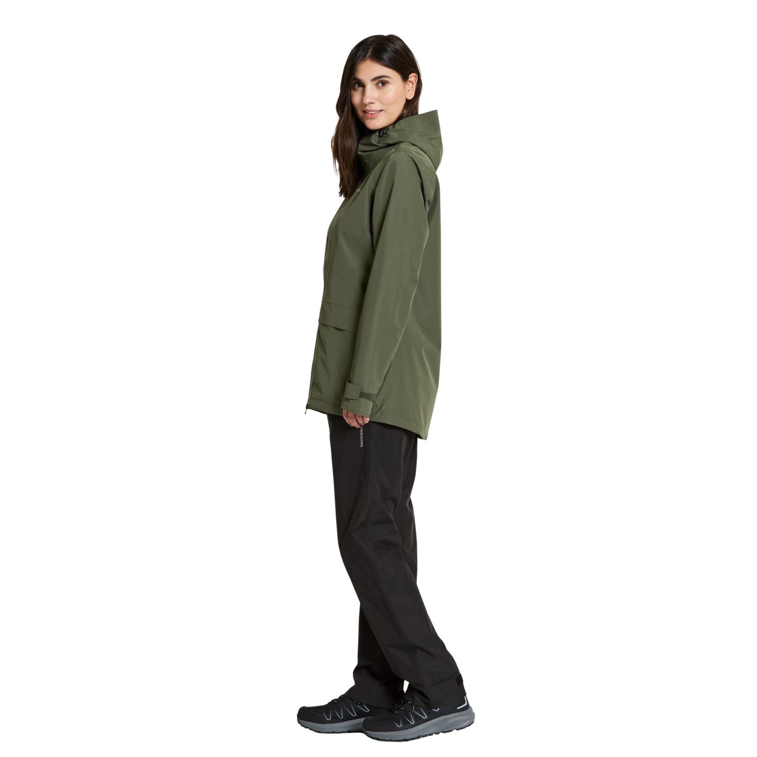 Didriksons Nordic, rain jacket, women, deep green