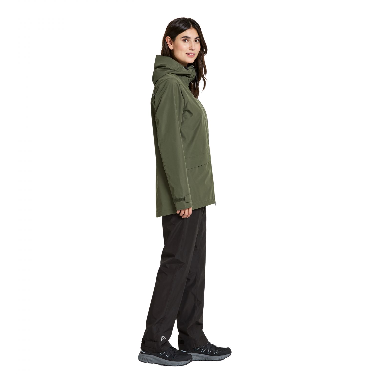 Didriksons Nordic, rain jacket, women, deep green