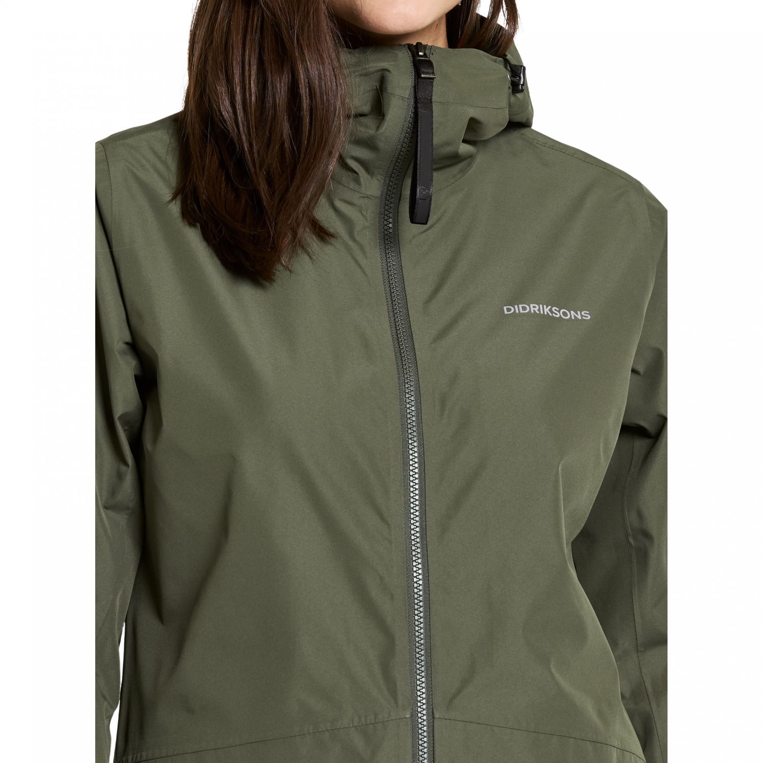Didriksons Nordic, rain jacket, women, deep green