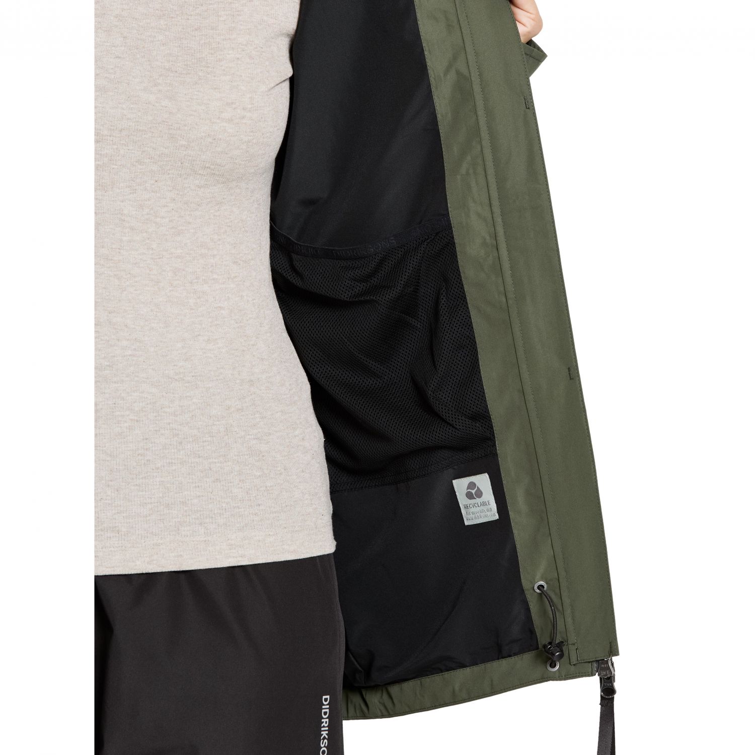 Didriksons Nordic, rain jacket, women, deep green