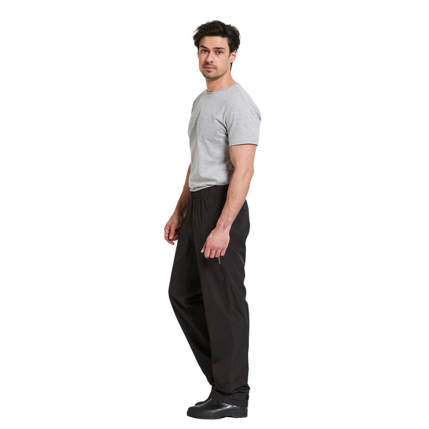 Didriksons Nordic, rain pants, men, black