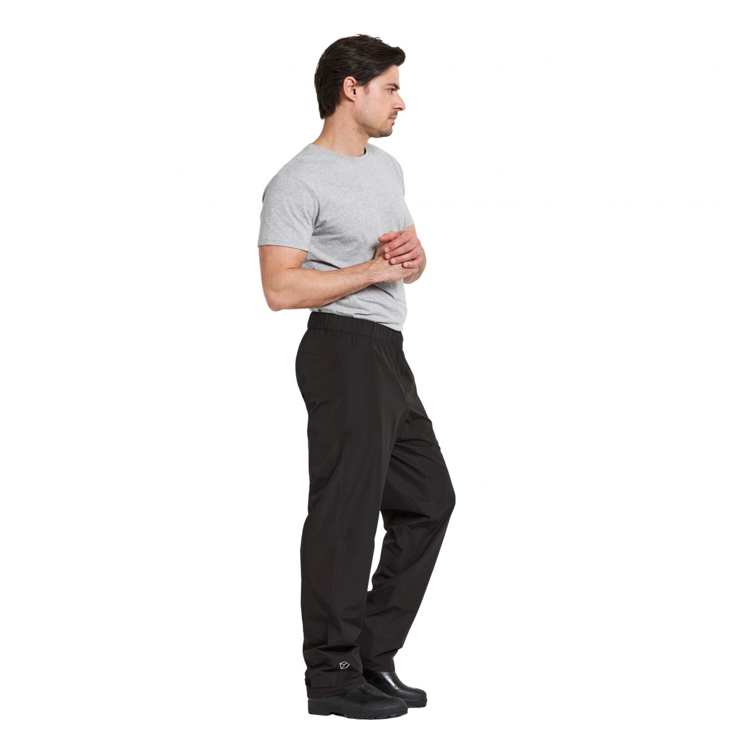 Didriksons Nordic, rain pants, men, black