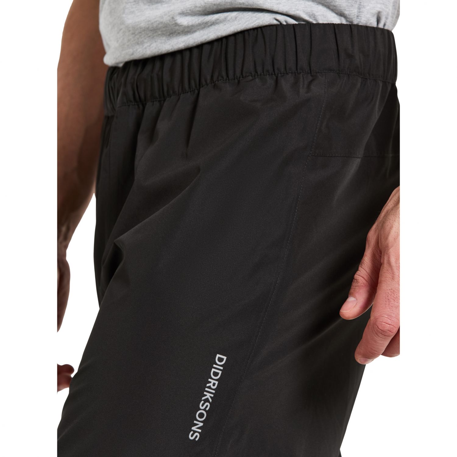 Didriksons Nordic, rain pants, men, black