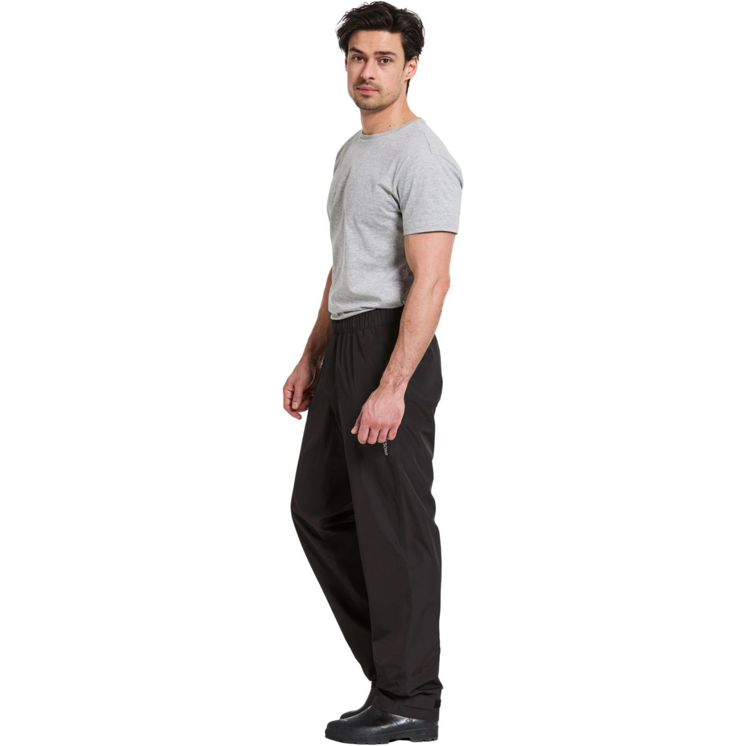 Didriksons Nordic, spodnie przeciwdeszczowe, męskie, czarny