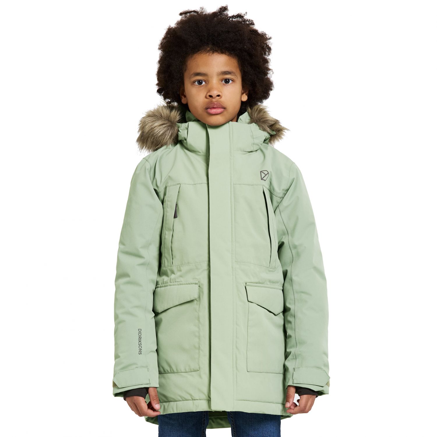 Didriksons Oxid, parka, junior, verde chiaro