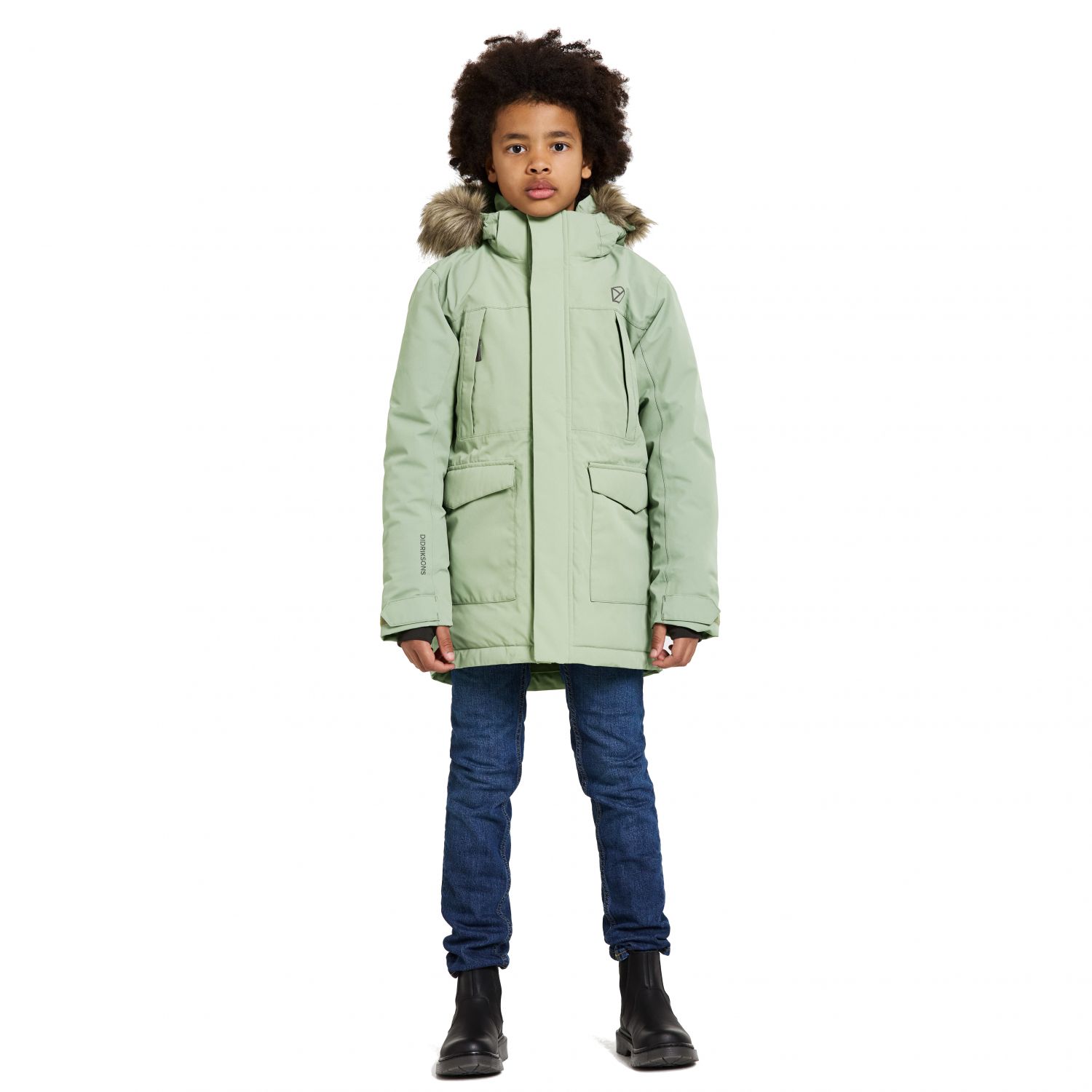 Didriksons Oxid, parka, junior, verde chiaro