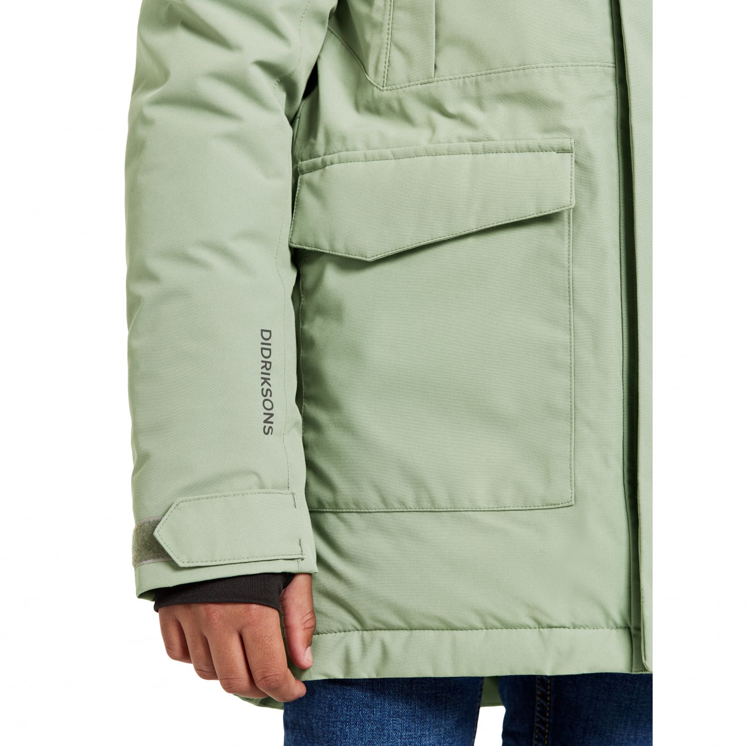 Didriksons Oxid, parka, junior, verde chiaro