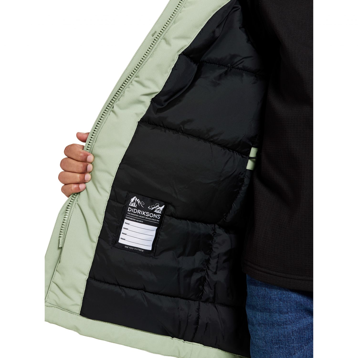 Didriksons Oxid, parka, junior, verde claro