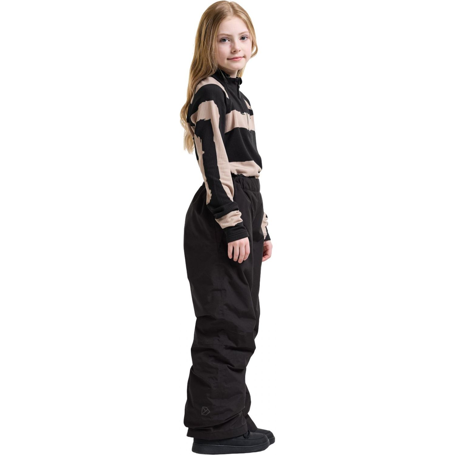 Didriksons Perlit 2, lyžařské kalhoty, junior, černé