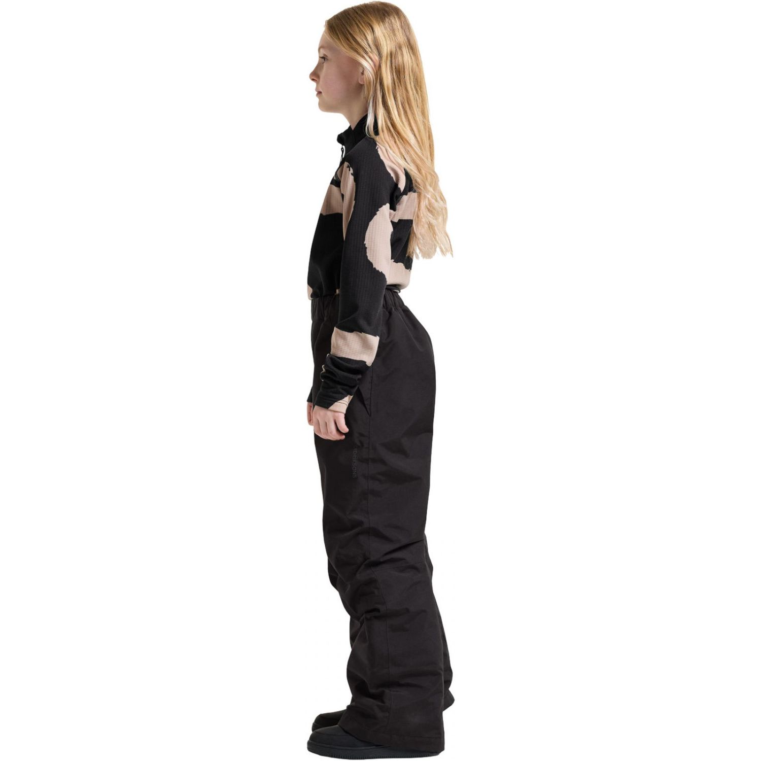 Didriksons Perlit 2, pantaloni da sci, junior, nero