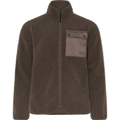 Didriksons Peter, giacca in pile, uomo, dark mocha