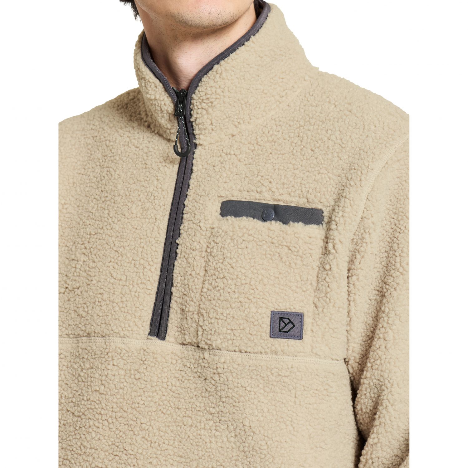 Didriksons Phoenix, bluza polarowa, m?ska, clay beige