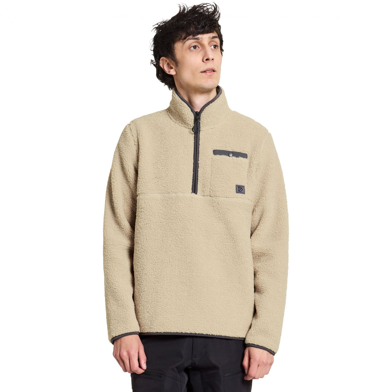 Didriksons Phoenix, Fleecegenser, Herre, clay beige