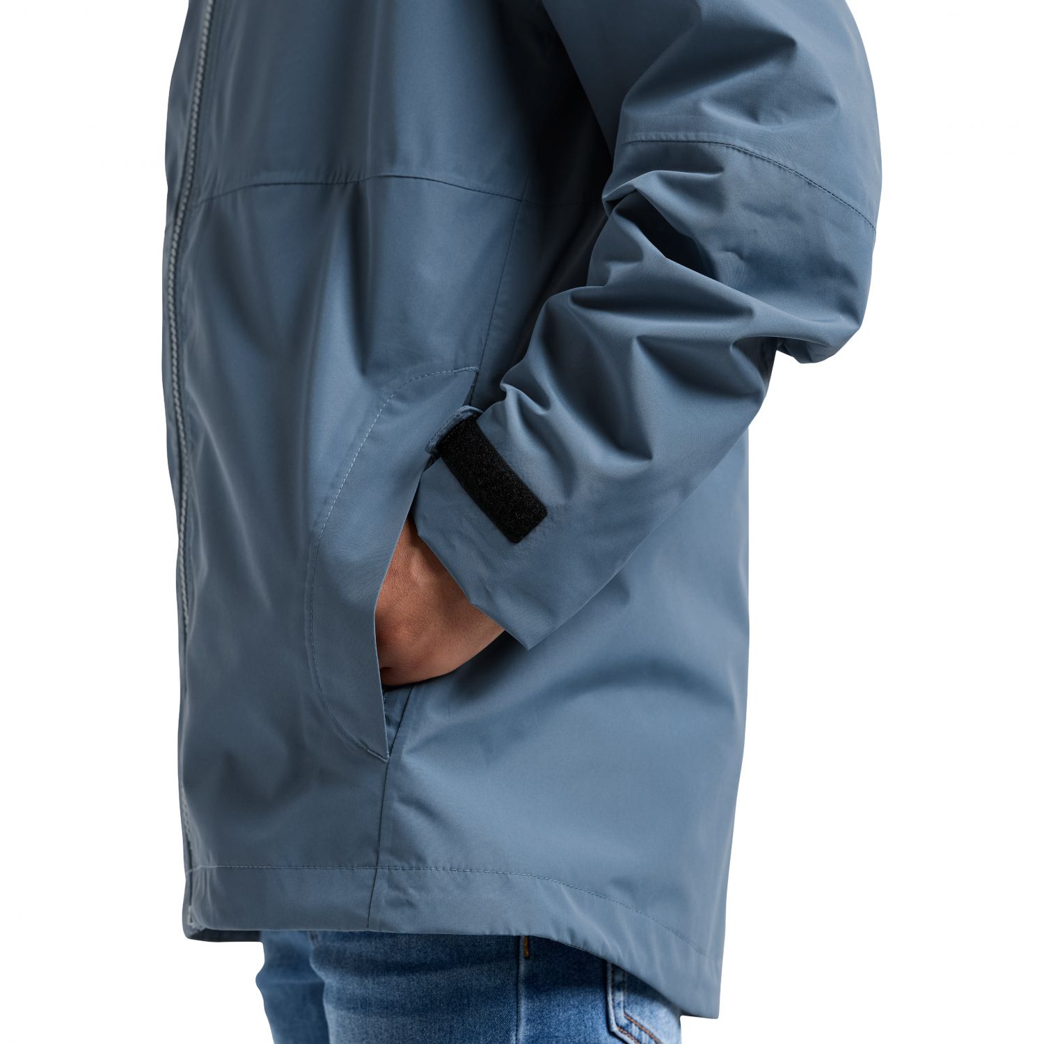 Didriksons Piko, bunda do dažďa, junior, modrá