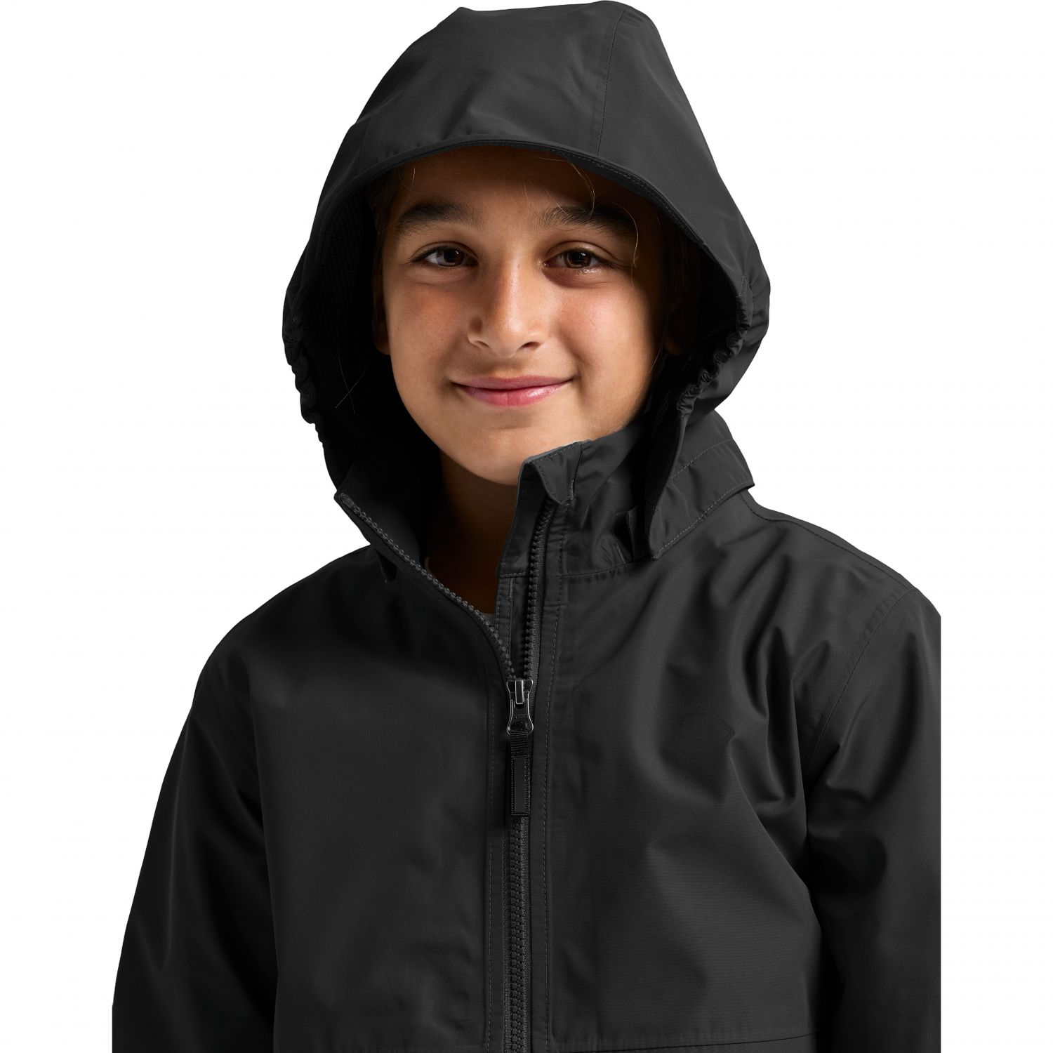 Didriksons Piko, chaqueta impermeable, junior, negro