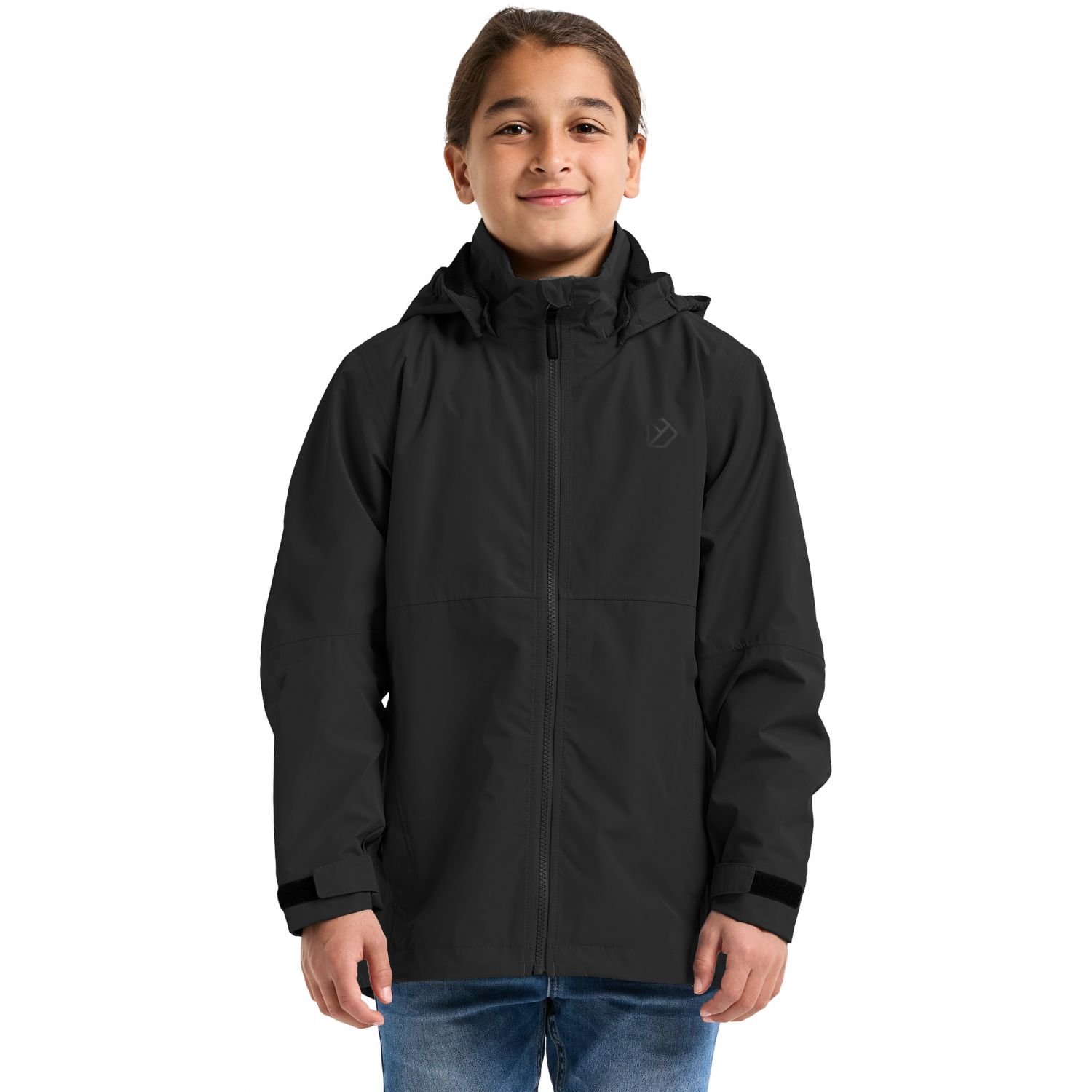Didriksons Piko, veste de pluie, junior, noir
