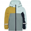 Didriksons Pilvi, chaqueta impermeable, junior, amarillo/azul